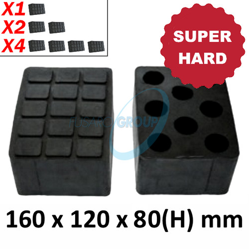 Tampone gomma dura 80 - in, h